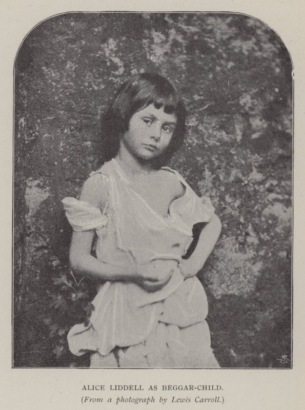 Alice Liddell come bambina mendicante da Charles Lutwidge Dodgson