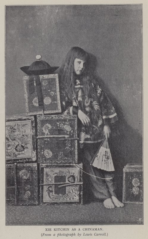 Xie Kitchin come un cinese (foto in bianco e nero) da Charles Lutwidge Dodgson