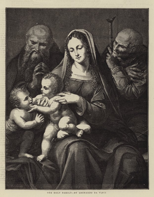 La Sacra Famiglia, di Leonardo da Vinci da Charles Maurand
