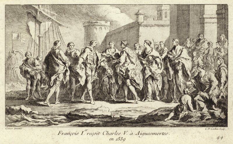 Re Francesco I di Francia riceve l