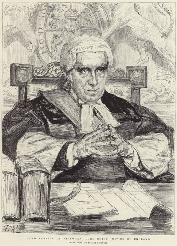 Lord Russell di Killowen (litografia) da Charles Paul (after) Renouard