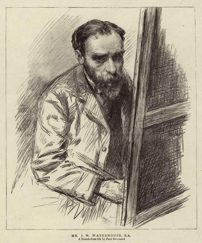 Mr J W Waterhouse, RA da Charles Paul (after) Renouard