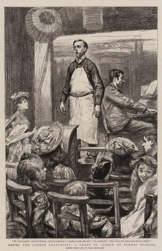 Tra gli anarchici di Londra, un canto del lavoro la domenica sera da Charles Paul Renouard