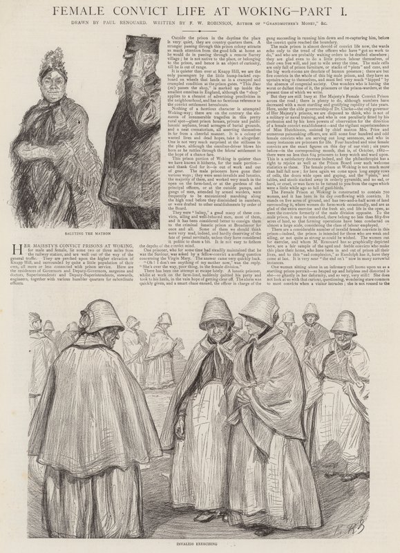 Vita delle detenute a Woking da Charles Paul Renouard