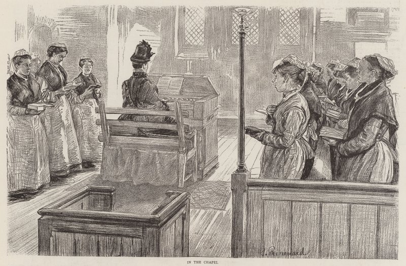 Vita delle detenute a Woking da Charles Paul Renouard