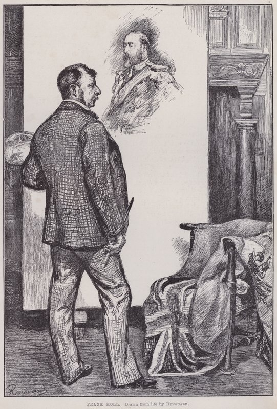 Frank Holl, dipingendo nel suo studio da Charles Paul Renouard