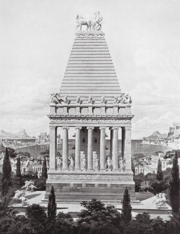 Il Mausoleo originale, c. 353 a.C. da Charles Robert (after) Cockerell