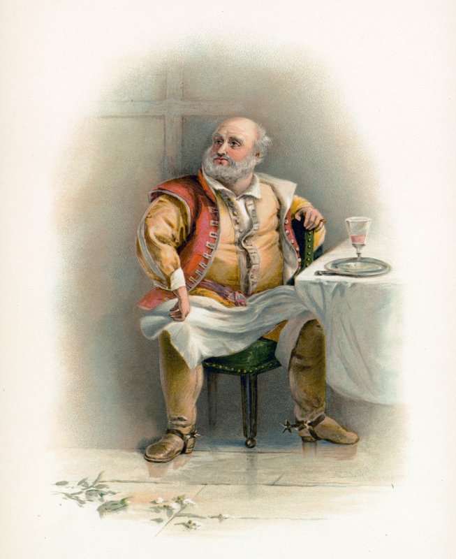 Falstaff di Shakespeare da Charles Robert Leslie