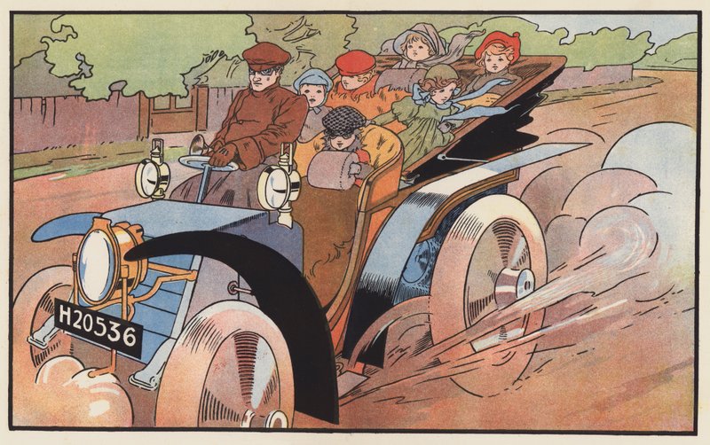 Una festa felice di piccoli automobilisti da Charles Robinson