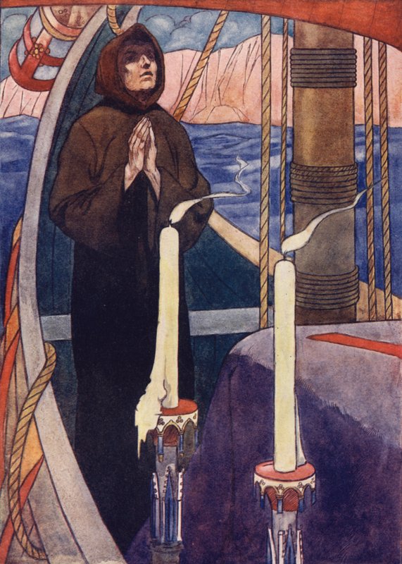 A un monaco fu detto in una visione di portare le ossa di Andrea a bordo di una certa nave da Charles Robinson