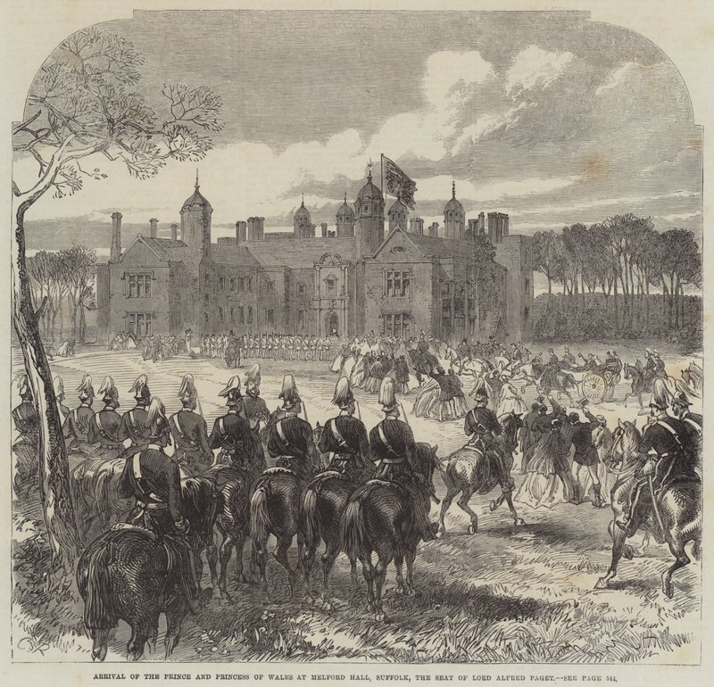 Arrivo del Principe e della Principessa del Galles a Melford Hall, Suffolk, la residenza di Lord Alfred Paget da Sir John Charles Robinson