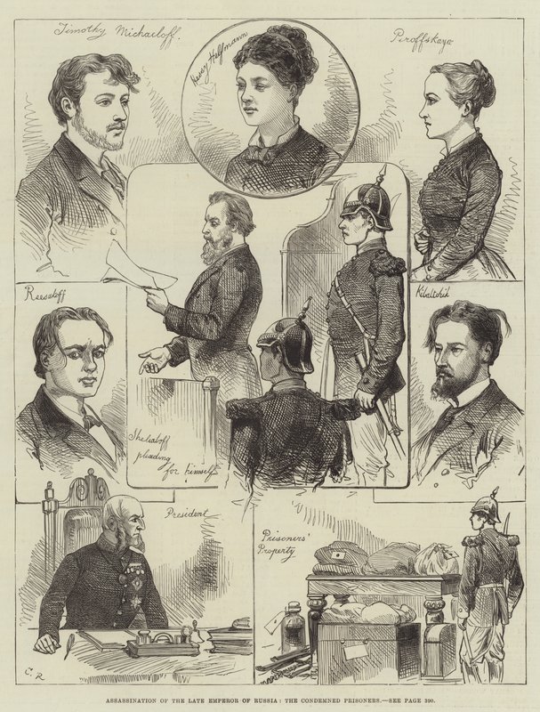 Assassinio del defunto Imperatore di Russia, i prigionieri condannati da Sir John Charles Robinson