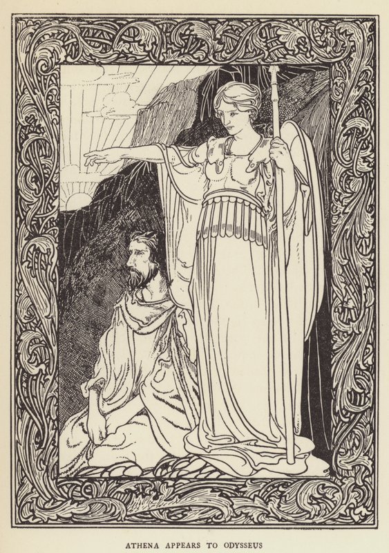 Atena appare a Odisseo da Sir John Charles Robinson