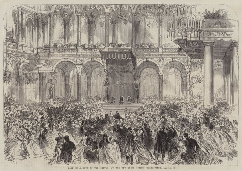 Ballo in onore del Sultano, al New India Office, Westminster da Sir John Charles Robinson