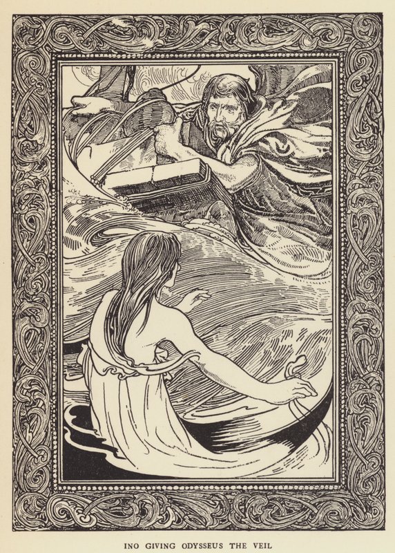 Ino dà il velo a Odisseo da Sir John Charles Robinson
