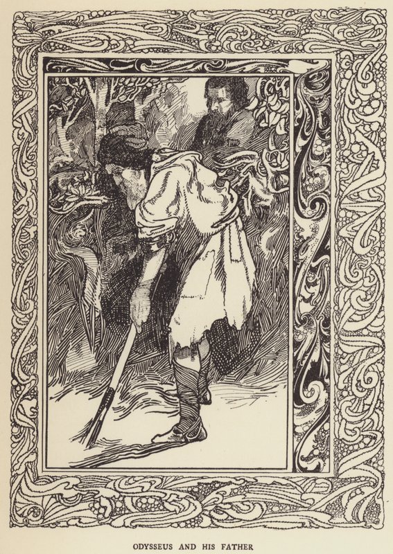 Odisseo e suo padre da Sir John Charles Robinson