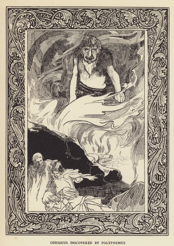 Odisseo scoperto da Polifemo da Sir John Charles Robinson