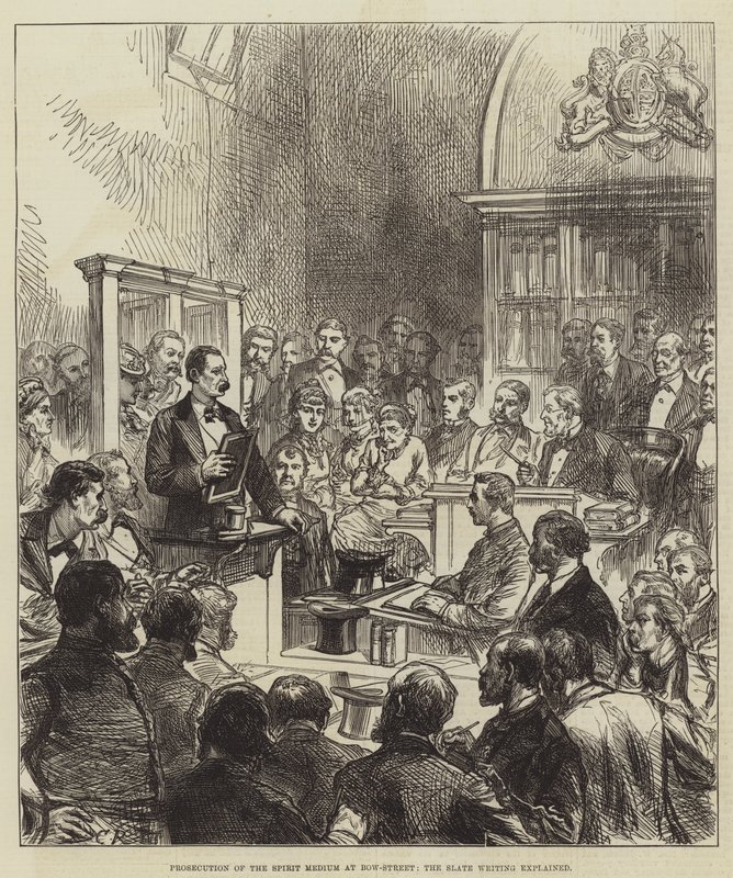 Processo del Medium Spirituale a Bow-Street, la Scrittura su Lavagna spiegata da Sir John Charles Robinson