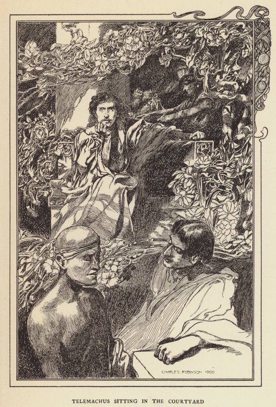 Telemaco seduto nel cortile da Sir John Charles Robinson