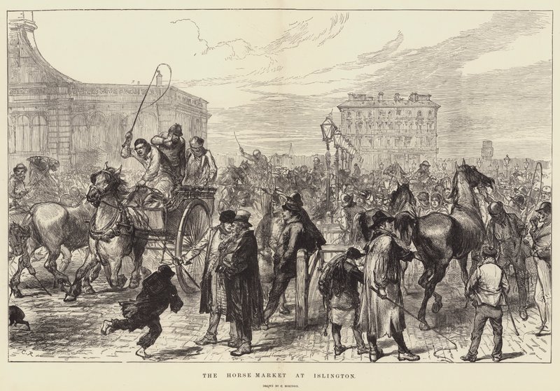 Il mercato dei cavalli a Islington da Sir John Charles Robinson