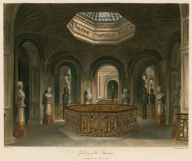 Galleria della scala, Carlton House, Londra da Charles Wild