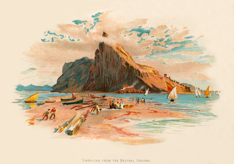 Gibilterra dalla terra neutrale da Charles Wilkinson