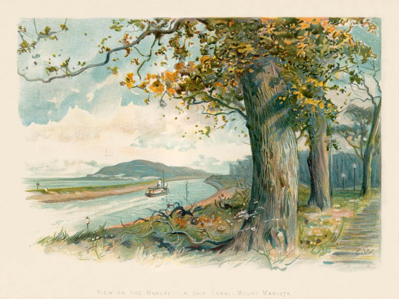 Veduta sul canale di Manchester - Monte Manisty da Charles Wilkinson