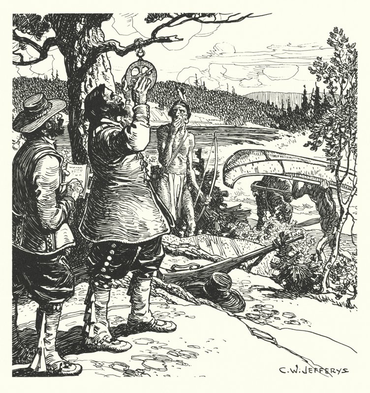 Champlain che prende un