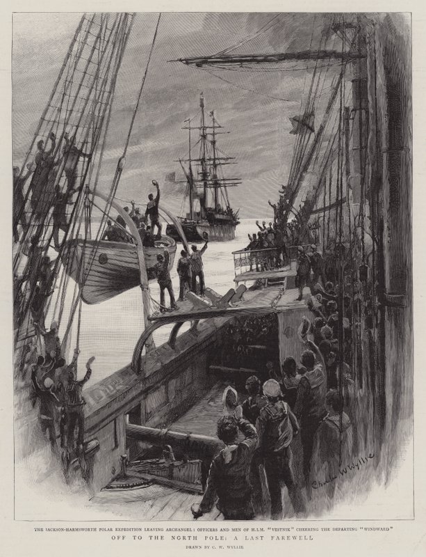 Verso il Polo Nord, un ultimo addio da Charles William Wyllie