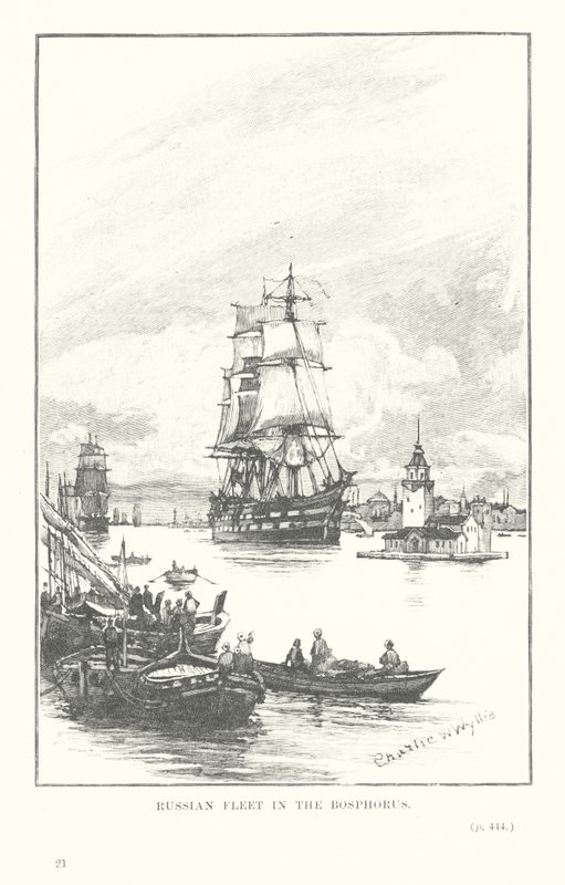 Flotta russa nel Bosforo da Charles William Wyllie