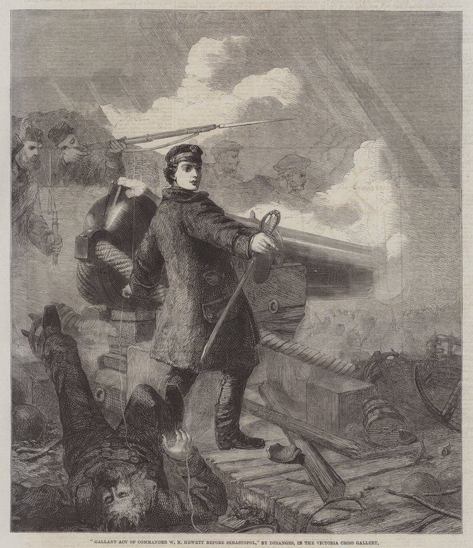 Atto galante del comandante W N Hewett prima di Sebastopoli da Chevalier Louis William Desanges