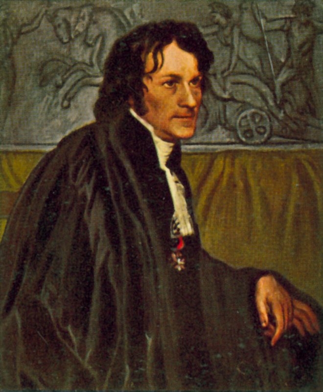 Bertel Thorvaldsen, scultore danese da Christoffer Wilhelm Eckersberg