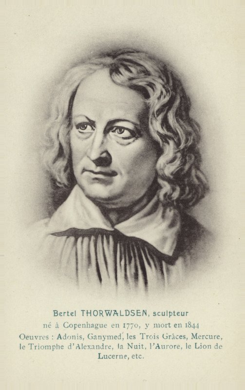 Bertel Thorvaldsen, scultore danese da Christoffer Wilhelm Eckersberg