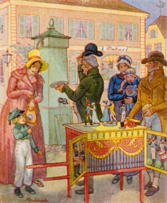 Leierkasten Mit Tanzpuppen da Christophe (1856 1945)