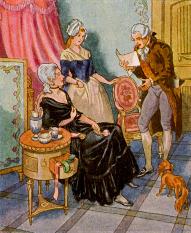 Lettura di Poesie nel Boudoir da Christophe (1856 1945)