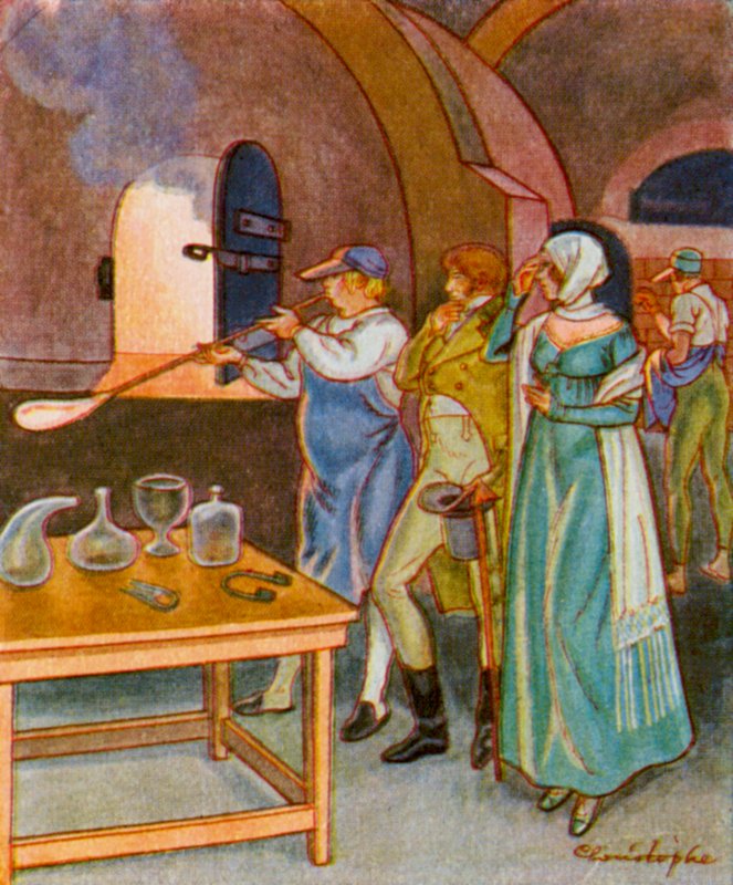 Soffiatore di vetro da Christophe (1856 1945)