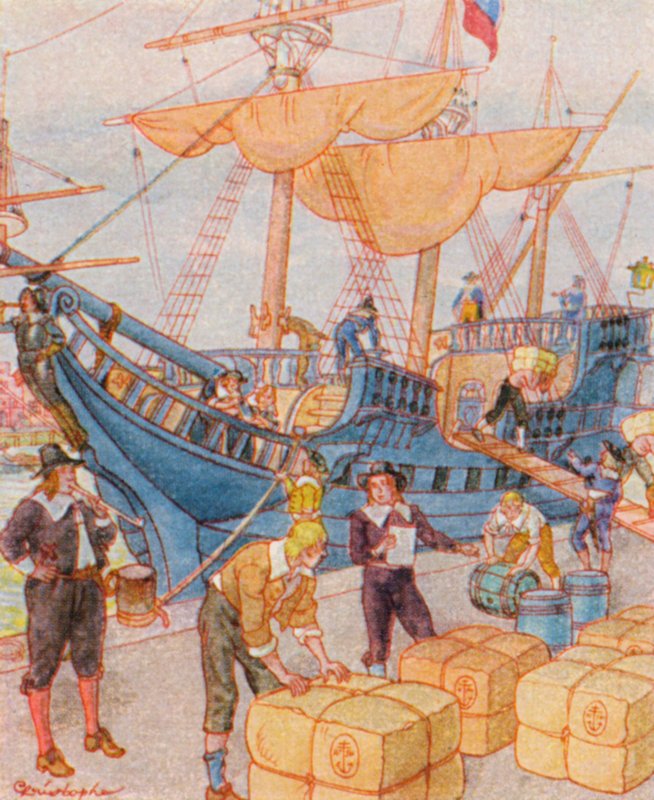 Porto con Balle di Tabacco da Christophe (1856 1945)