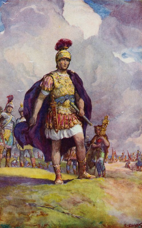 Giulio Cesare che arriva in Britannia, guardando attraverso la faccia del Kent da Christopher Clark