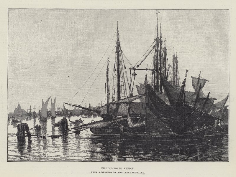 Barche da pesca, Venezia da Clara Montalba