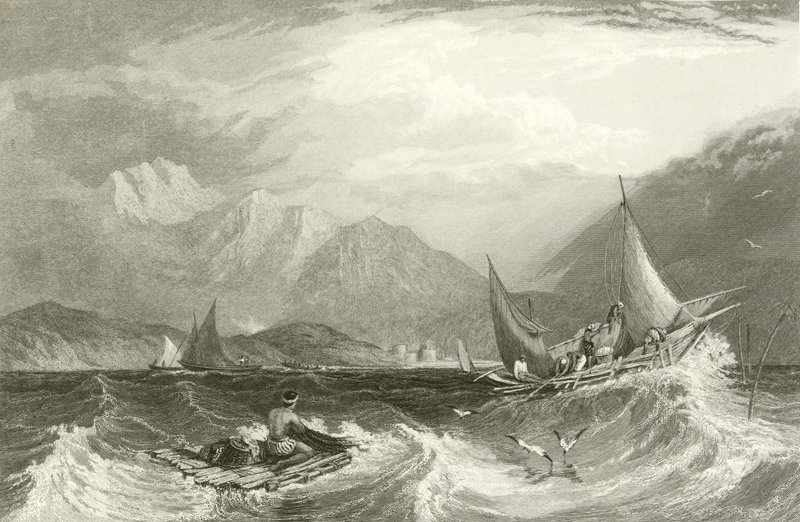 Porto di Bombay - Barche da pesca, durante il monsone da Clarkson Frederick Stanfield