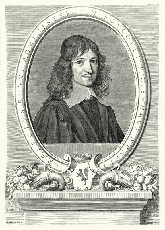 Nicolas Fouquet, Sovrintendente delle Finanze in Francia sotto Luigi XIV da Claude Mellan