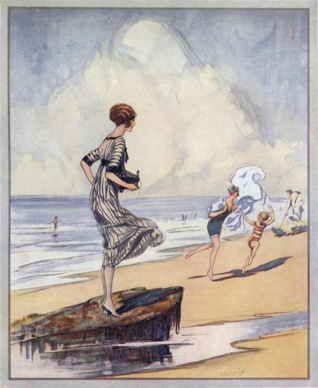 Scena di spiaggia, design del poster per Kodak da Claude Shepperson