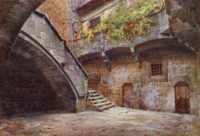 Cortile di Palazzo Farnese, Viterbo da Commendator Formilli