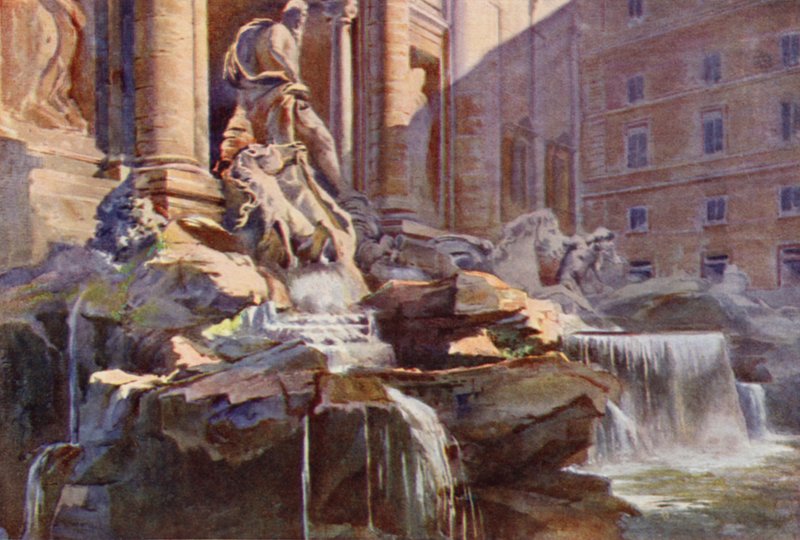 Fontana di Trevi, Roma da Commendator Formilli