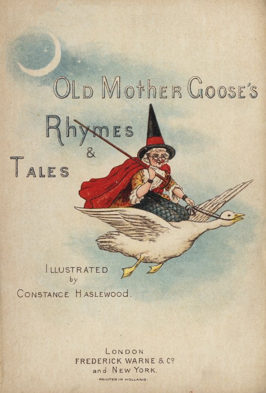 Illustrazione della pagina del titolo per Old Mother Goose