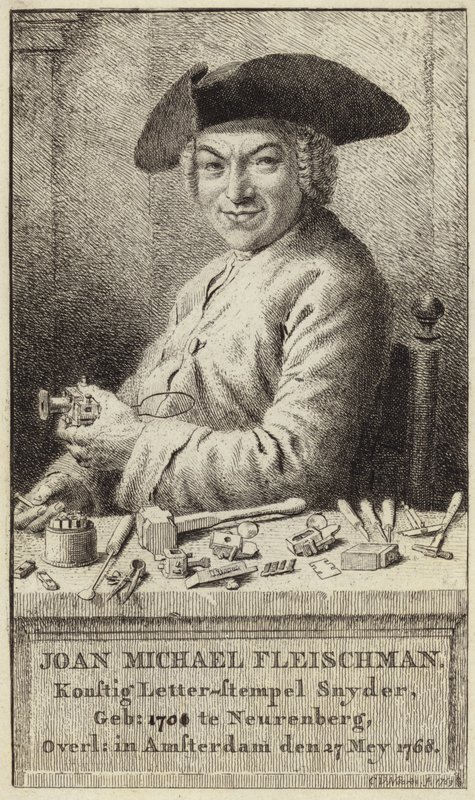 Ritratto di Johann Michael Fleischmann da Cornelis van Noorde