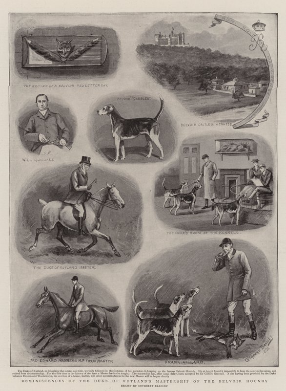 Ricordi della direzione del Duca di Rutland dei Belvoir Hounds da Cuthbert Bradley
