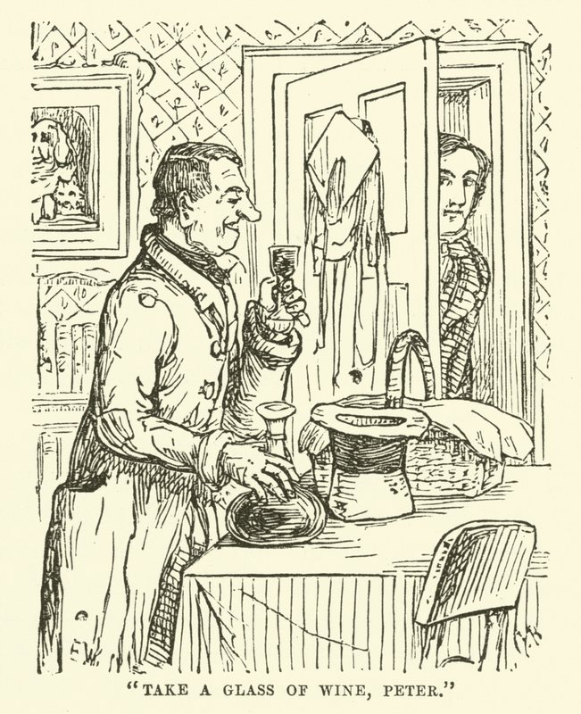 Illustrazione per Little Mr Bouncer e il suo amico Verdant Green da Cuthbert Bradley