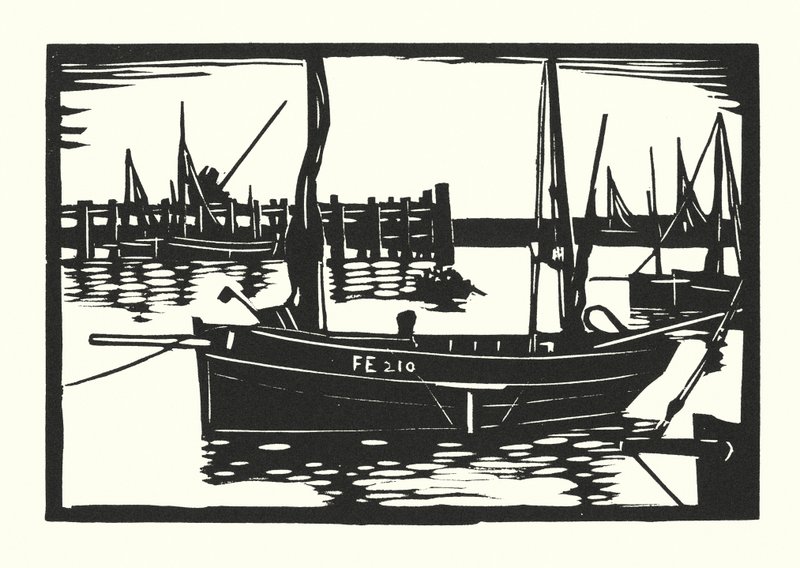 Barche da pesca e chiatte: Folkestone Beam-Trawler da Cyril A. Wilkinson