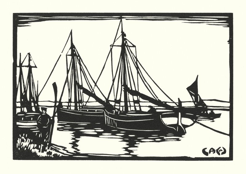 Barche da pesca e chiatte: Leigh Bawleys da Cyril A. Wilkinson